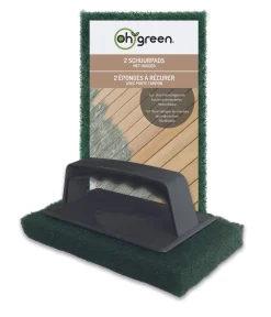 ohgreen Accessoires En Onderhoud|2 groene reinigingspads