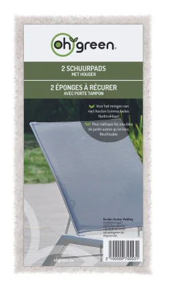 ohgreen Accessoires En Onderhoud|2 witte reinigingspads