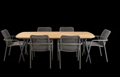 ohgreen Tuinmeubelen|Armstoel Aruba antracite