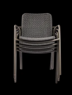 ohgreen Tuinmeubelen|Armstoel Aruba quartz grijs