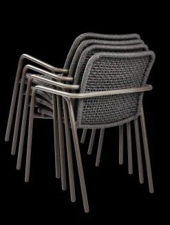 ohgreen Tuinmeubelen|Armstoel Aruba quartz grijs