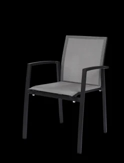 ohgreen Tuinmeubelen|Armstoel Grant zilver grijs/charcoal