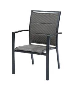 ohgreen Tuinmeubelen|Armstoel Modulo grijs antraciet