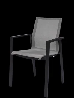 ohgreen Tuinmeubelen|Armstoel Norris antraciet/zilver