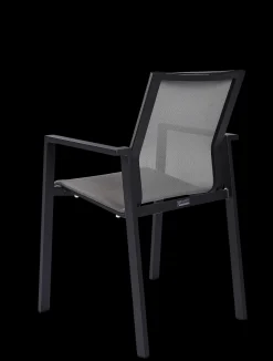 ohgreen Tuinmeubelen|Armstoel Norris antraciet/zilver