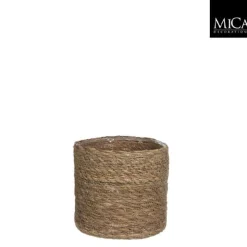 ohgreen Potten En Vazen|Atlantic mand licht bruin - h16xd16cm