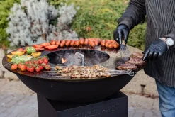 ohgreen Bbq|Barbecue zwarte poedercoat d88cm met vierkante gesloten voet