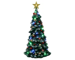 ohgreen Lemax Kerstdorpen|Besneeuwde kerstboom, b/o (4,5v)