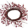 ohgreen Kerstkransen En Guirlandes Kunststof|Bessenkrans 45cm rood