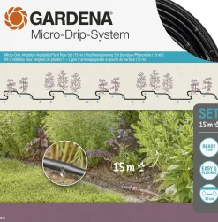 ohgreen Bewatering|Ecocheques|Bewateringsset voor gewassen- of plantenrijen van 15m