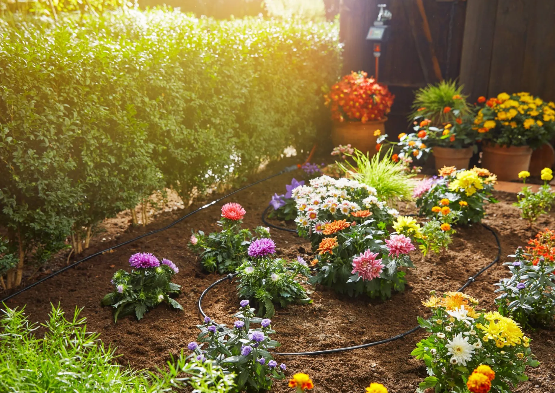 ohgreen Bewatering|Ecocheques|Bewateringsset voor gewassen- of plantenrijen van 15m