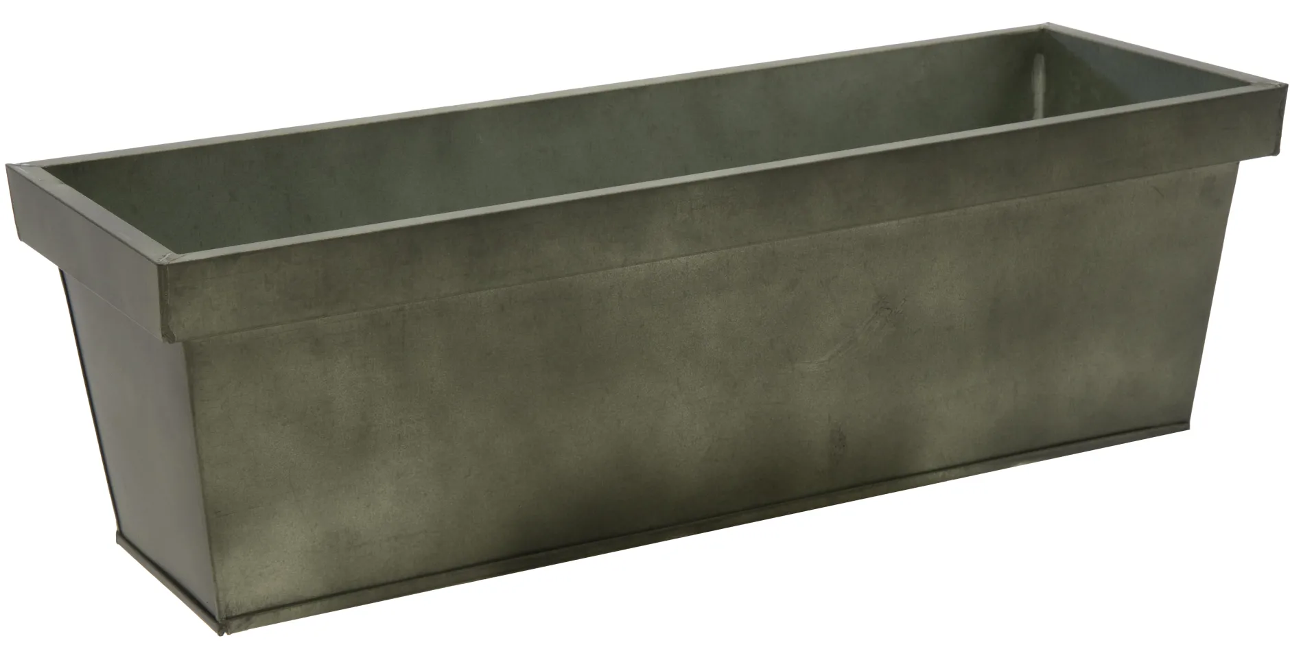 ohgreen Metaal|Bloembak zink vintage groen l60w17h16