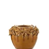 ohgreen Potten En Vazen|Bloemp bloem keramiek oker s (17x17x13cm)