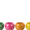 ohgreen Potten En Vazen|Bloempot smiley porselein mix medium assortiment van 4