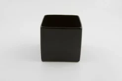 ohgreen Potten En Vazen|BLOEMPOT VIERKANT BASIC MINI Ø 7CM MAT ZWART