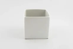 ohgreen Potten En Vazen|BLOEMPOT VIERKANT BASIC MINI Ø 7CM MAT WIT
