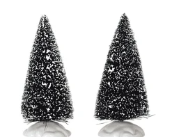 ohgreen Lemax Kerstdorpen|Borstelboom, set van 2, klein