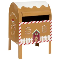 ohgreen Thema Holiday|Kerstdecoratie|Brievenbus gingerbread h34cm