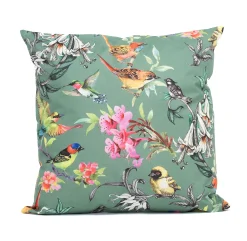 ohgreen Accessoires En Onderhoud|Buitenkussen vogels groen 45x45cm
