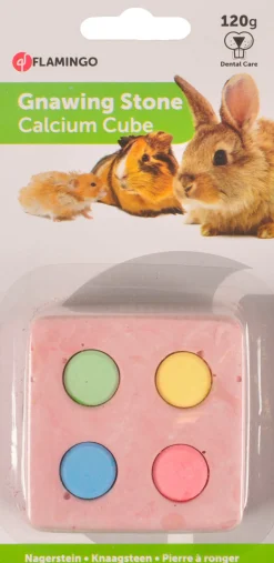 ohgreen Knaagdieren Voeding|Calcium kubus 4 kleuren 120g