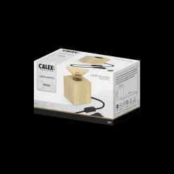 ohgreen Verlichting|calex tafelarmatuur E27 hout met snoer 1,8m met schakelaar