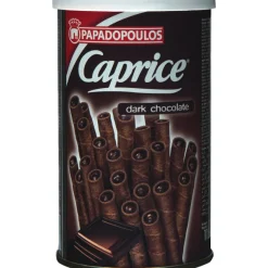 ohgreen Voeding|Caprice wafelpijpjes zwarte choc. 115g