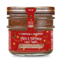 ohgreen Feesttafel|Chocolade pasta melk kerst feuilletine en hazelnootstukjes