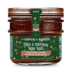 ohgreen Feesttafel|Chocolade pasta zwart kerst feuilletine gepelde pecannoten