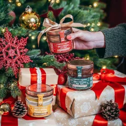 ohgreen Feesttafel|Chocolade pasta zwart kerst feuilletine gepelde pecannoten