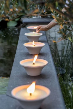 ohgreen Geuren|Citronellakaars in witte schaal - Ginger Love