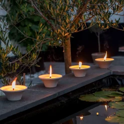 ohgreen Geuren|Citronellakaars in witte schaal - Ginger Love