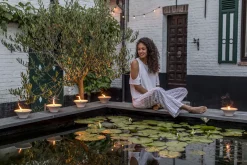 ohgreen Geuren|Citronellakaars in witte schaal - Asian Garden