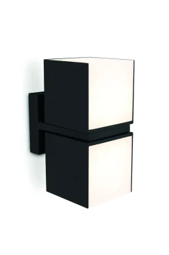 ohgreen Verlichting|Ecocheques|Cuba wandlamp met 2 lichkoppen mat zwart led 24.4w