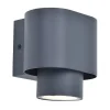 ohgreen Verlichting|Cypres wandlamp donkergrijs gu10 max.7ww