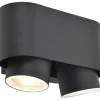 ohgreen Verlichting|Cypres wandlamp donkergrijs gu10 2*max.7ww