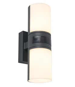 ohgreen Verlichting|Ecocheques|Cyra wandlamp security licht met sensor donkergrijs led 16.5w