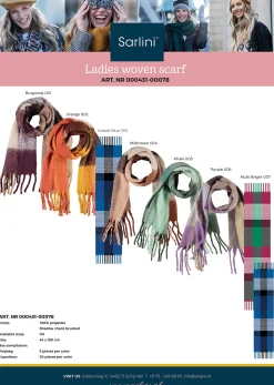 ohgreen Andere|Dames sjaal geruit - bruin