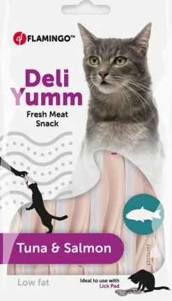 ohgreen Kat Voeding|Deli yumm fresh meat snack tuna+ salmon 70gr