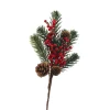 ohgreen Kerstdecoratie|Dennentak met rode bessen 30cm