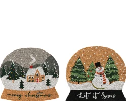 ohgreen Kerstdecoratie|Deurmat kokosvezel schudbol