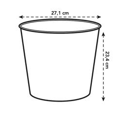 ohgreen Ecocheques|Potten En Vazen|Diamond hoog easy insert 27cm