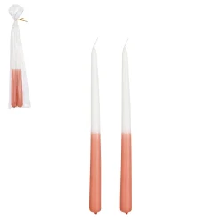 ohgreen Kaarsen|Dip-dye dinerkaars 2 stuks - h30xd2,2cm