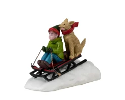 ohgreen Lemax Kerstdorpen|Doggone downhill sledding