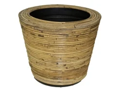 ohgreen Potten En Vazen|Drypot round stripe grey d27h20cm