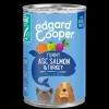 ohgreen Hond Voeding|Edgard & cooper, blik voor adult honden met zalm en kalkoen, 400g