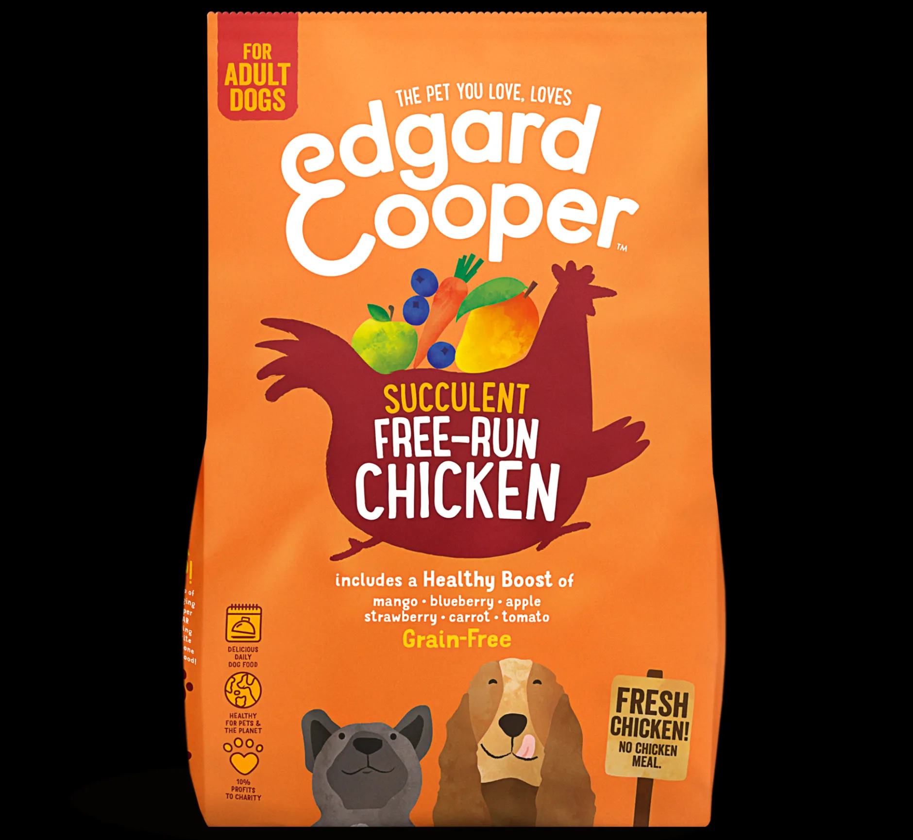 ohgreen Hond Voeding|Edgard & cooper, hondenbrokken voor adult kip, 2,5kg