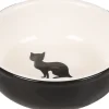 ohgreen Eet-En Drinkpotten|Eet- en drinkpot nala rond zwart & wit