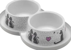 ohgreen Eet-En Drinkpotten|Eetpot dupl cats in love 2x350ml