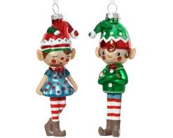 ohgreen Thema Holiday|Kerstornamenten|Elf glas met muts