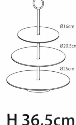 ohgreen Servies|Etagere met 3 verdiepingen